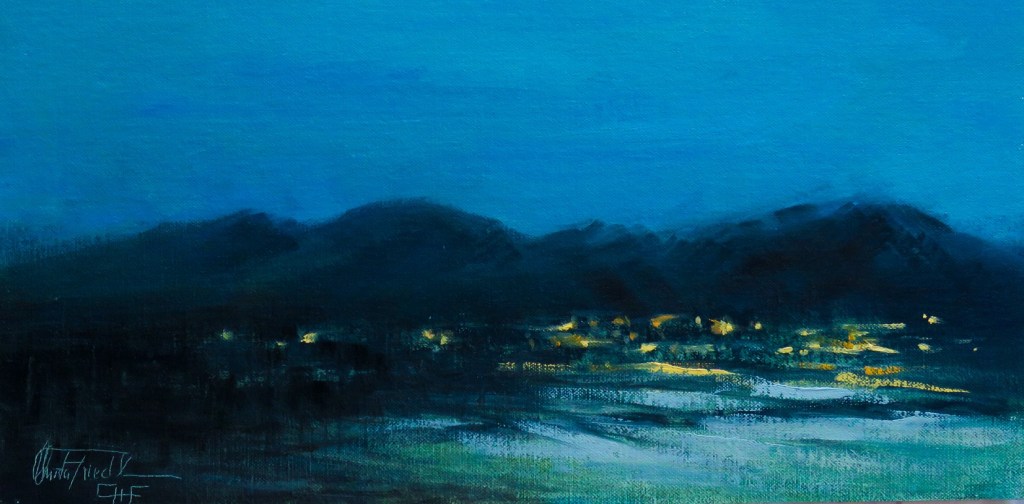 Darkness over the countryside