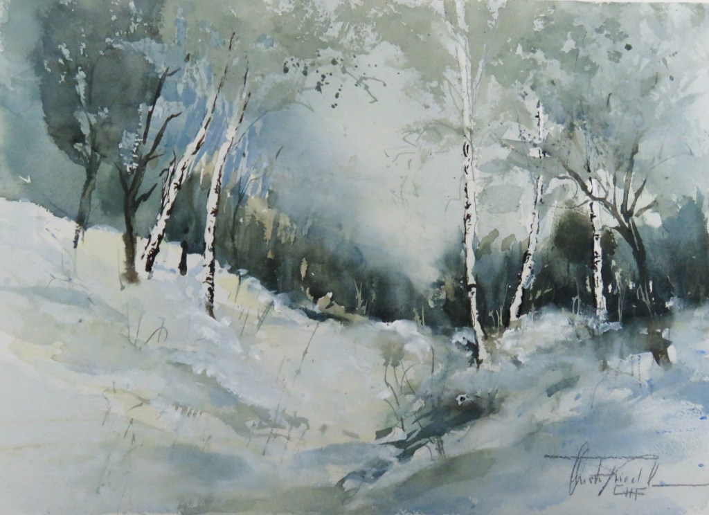 Birch trees in the&nbsp;Wintertime