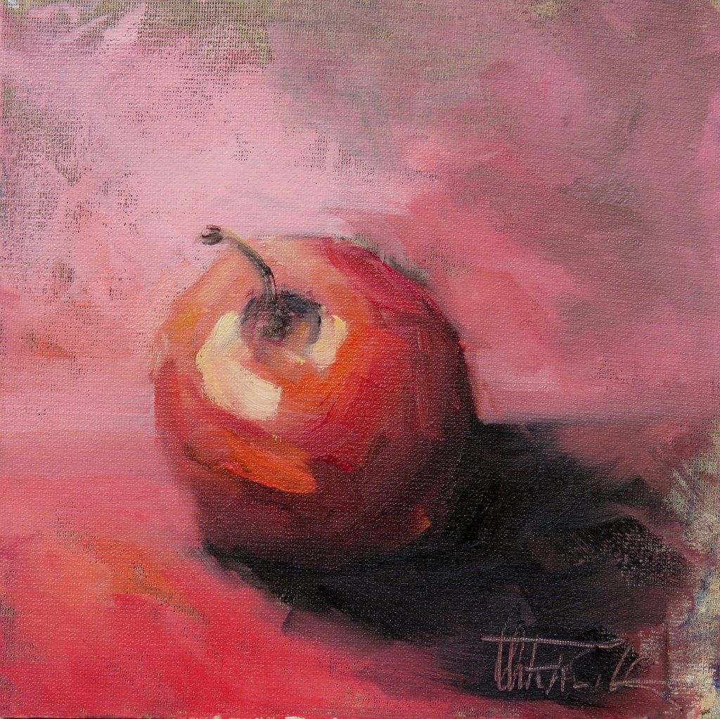 Red Apple on&nbsp;red