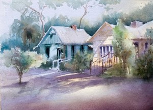 History Park, watercolor, 15x11 inches